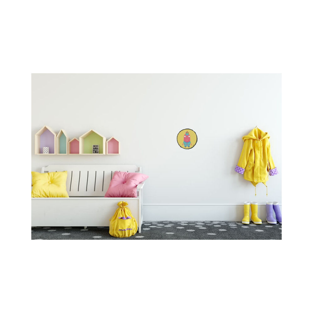 Vinilo Infantil Niño Él amarillo para la habitación infantil