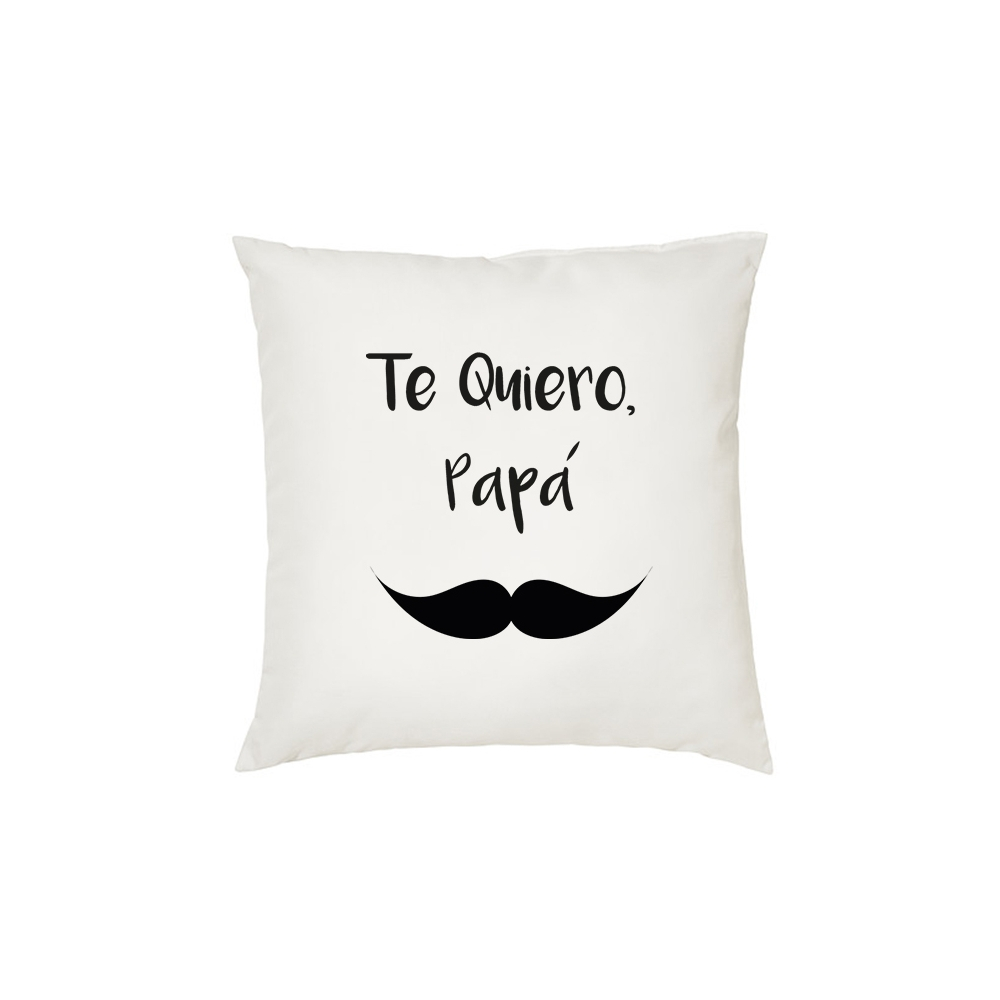 Cojín Personalizado Papá Mostacho. Regalos originales para celebrar el Día del Padre