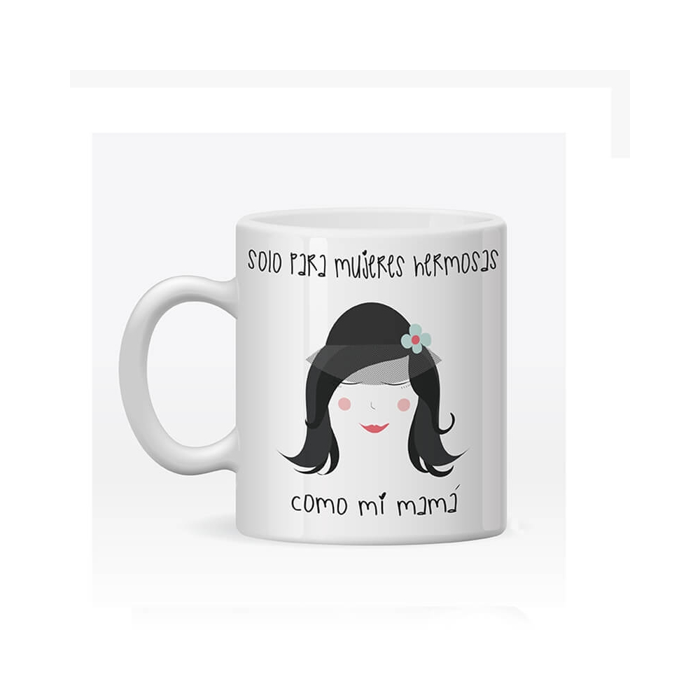 la taza personalizada mujer hermosa es un detalle bonito para madres hermosas