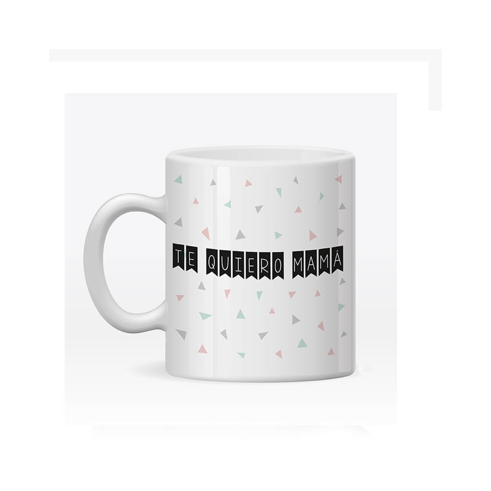 Taza personalizada Mamá triángulos