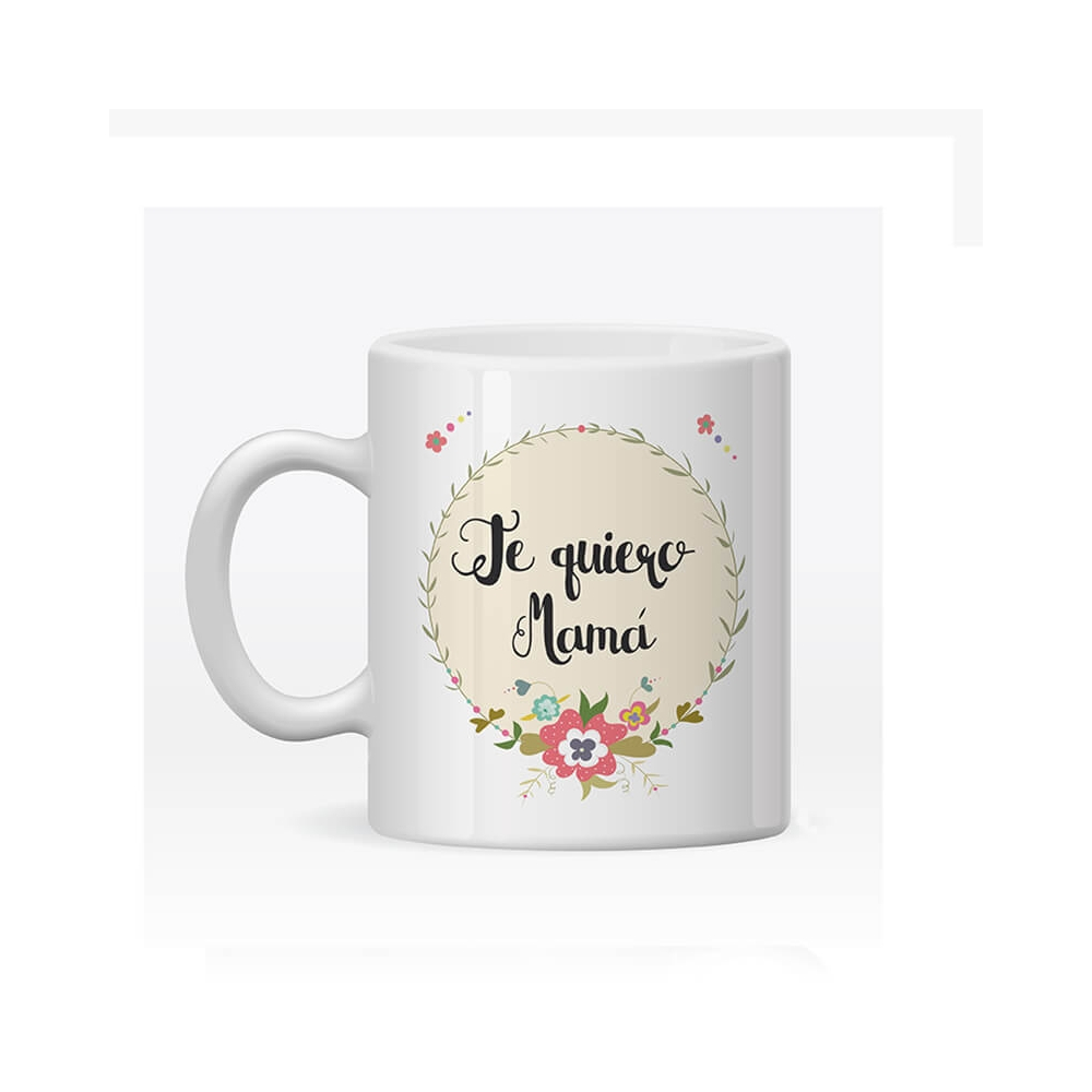 Taza Personalizada Flores para Mamá