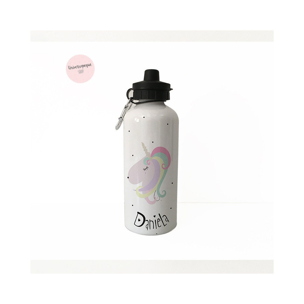 Botella unicornio personalizada