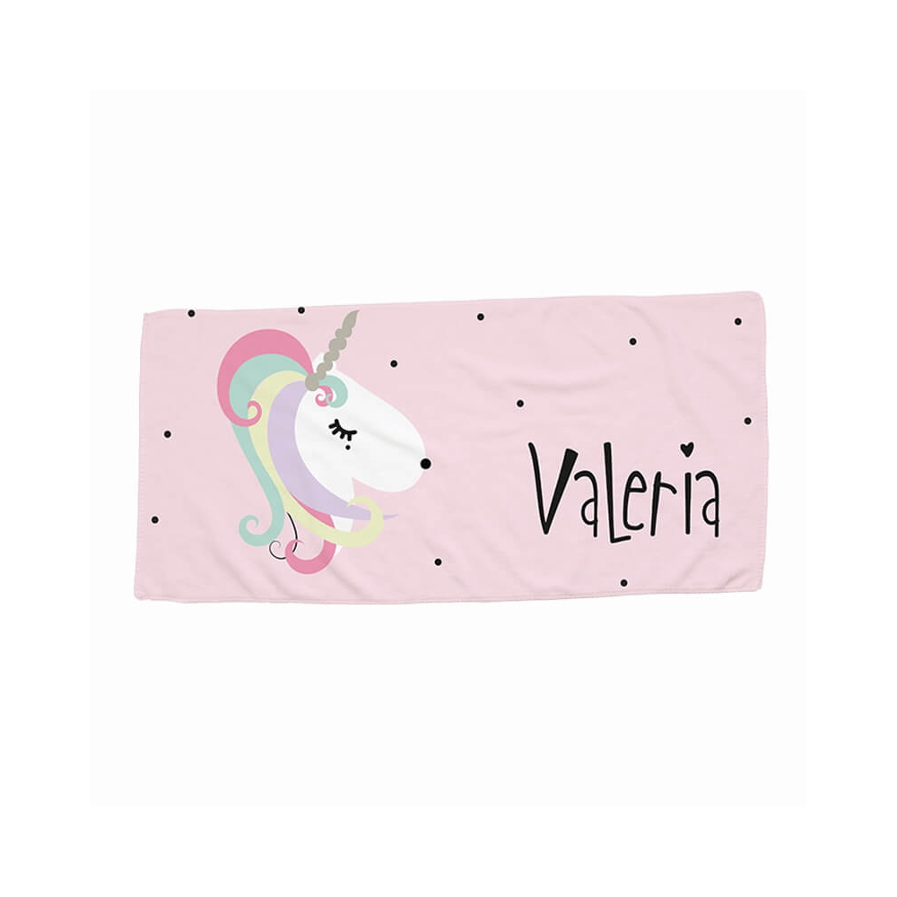 La Toalla Guardería Personalizada Unicornio para el Cole