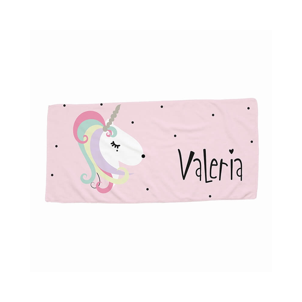 toalla pequeña personalizada unicornio