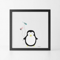 Lámina Infantil Animal Pingüino láminas para bebés