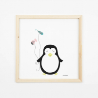 Lámina Infantil Animal Pingüino regalos infantiles