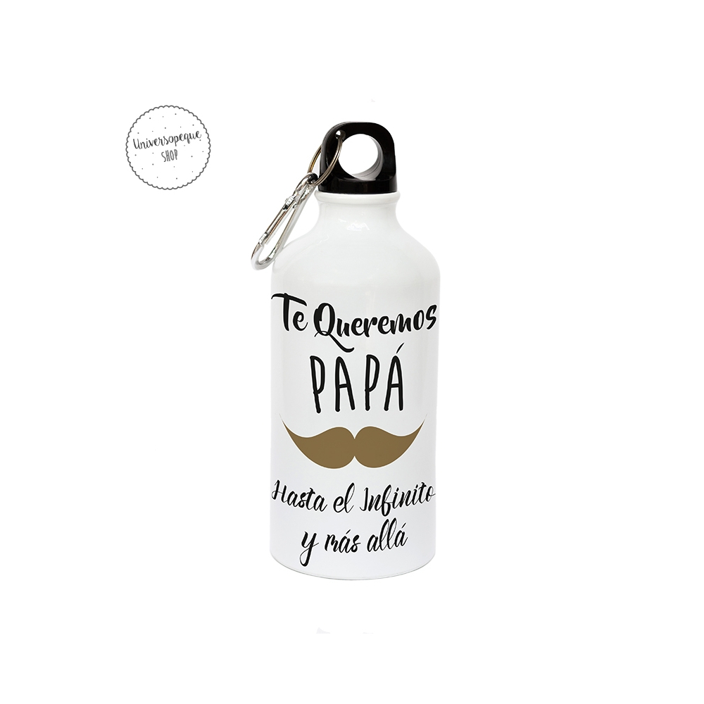 Botella de aluminio Personalizada Papá Bigotes