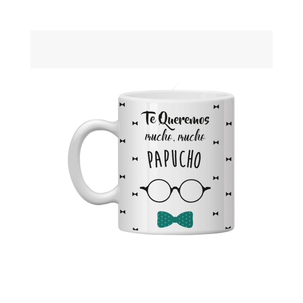 taza personalizada papucho te queremos mucho