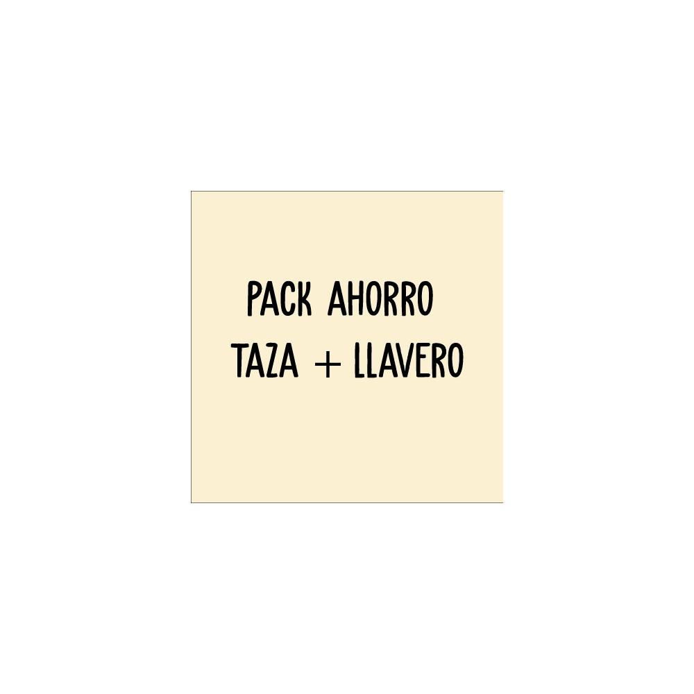 pack compuesto de taza + llavero para papá