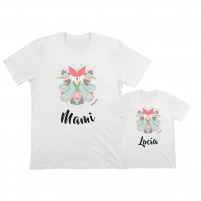 Camisetas personalizadas Iguales flores