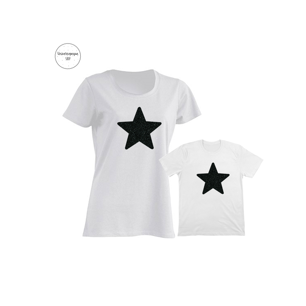 Camisetas Personalizadas Iguales Lentejuelas Estrella |
