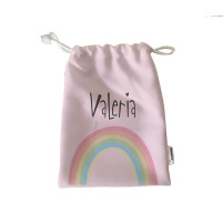 Pack Bolsas Merienda Personalizadas Arco Iris Rosa