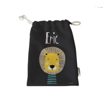 Pack Bolsas Merienda Personalizadas León Negro