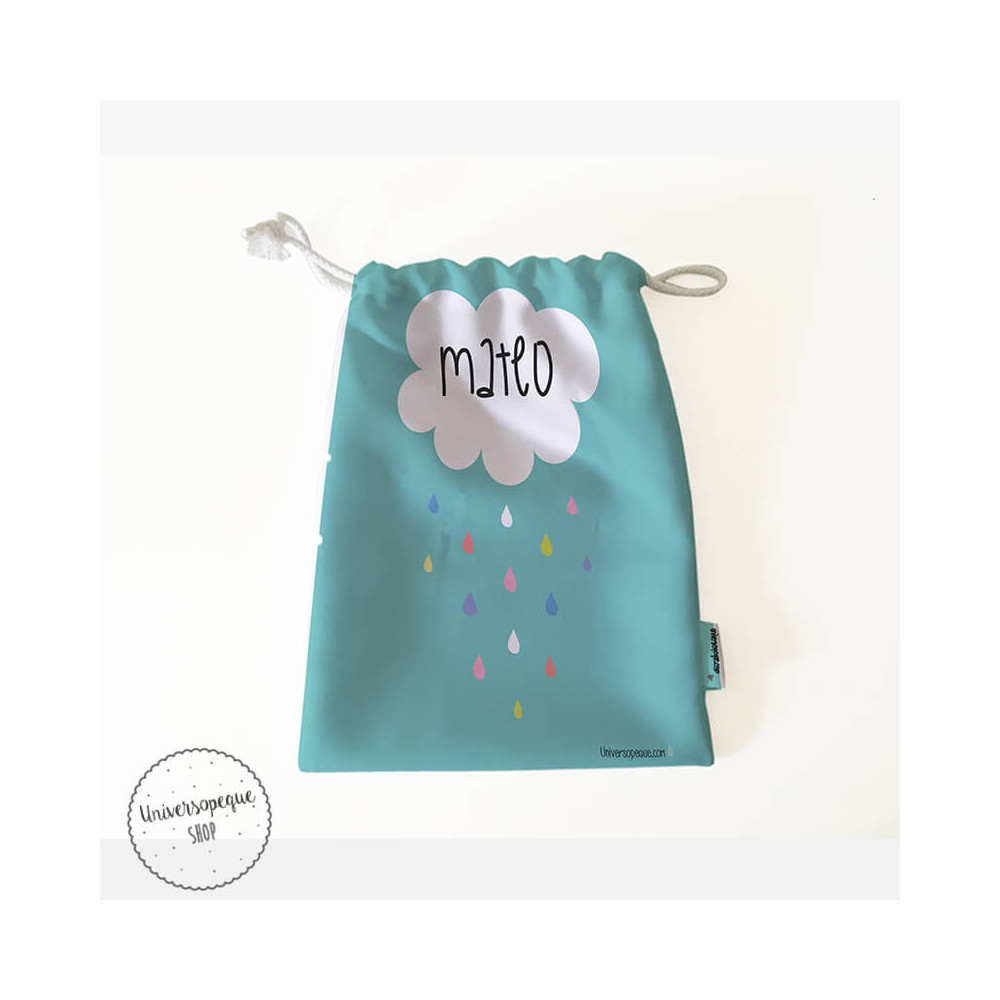 Pack Bolsas Merienda Personalizadas Nubes