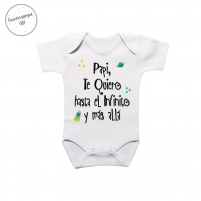 Body Personalizado Te Quiero Papá para vestir a tu bebé