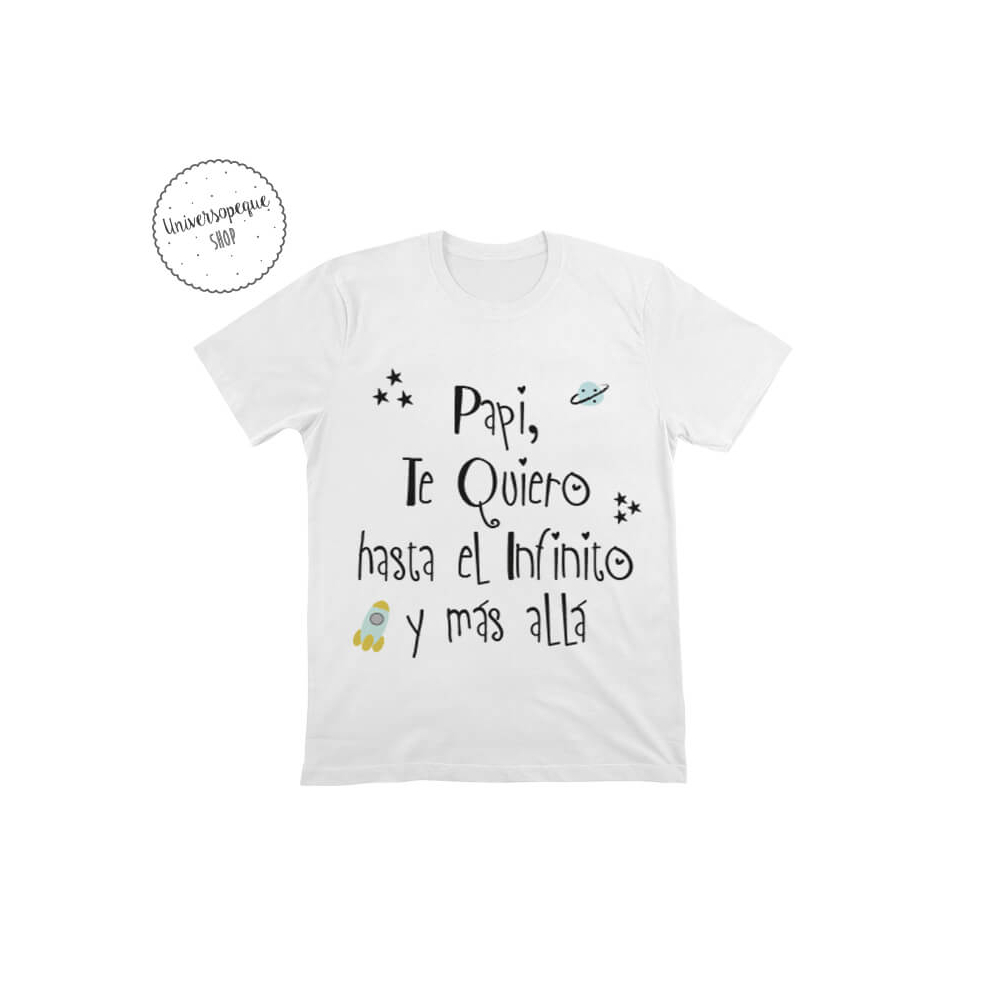 Camiseta Personalizada Te Quiero Papá para los más pequeñitos