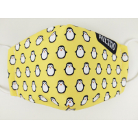 mascarilla infantil personalizada pingüinos