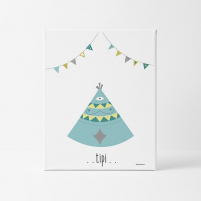 Lámina Infantil Tipi láminas decorativas para bebé, niña o niño