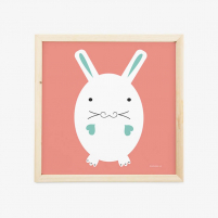 Lámina Infantil Animal Conejo cuadro infantil decorativo unisex
