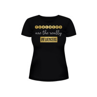 camiseta influencer glitter