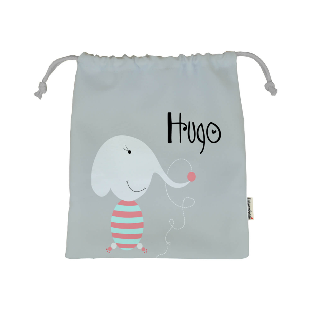 Bolsa guardería, bolsa personalizada, saco, vuelta al cole, colegio, bolsa  merienda, saco merienda, nombre, cumpleaños, regalo original - infantil -  Navidad - Reyes - Cumpleaños - ELEFANTES: 18,00 €