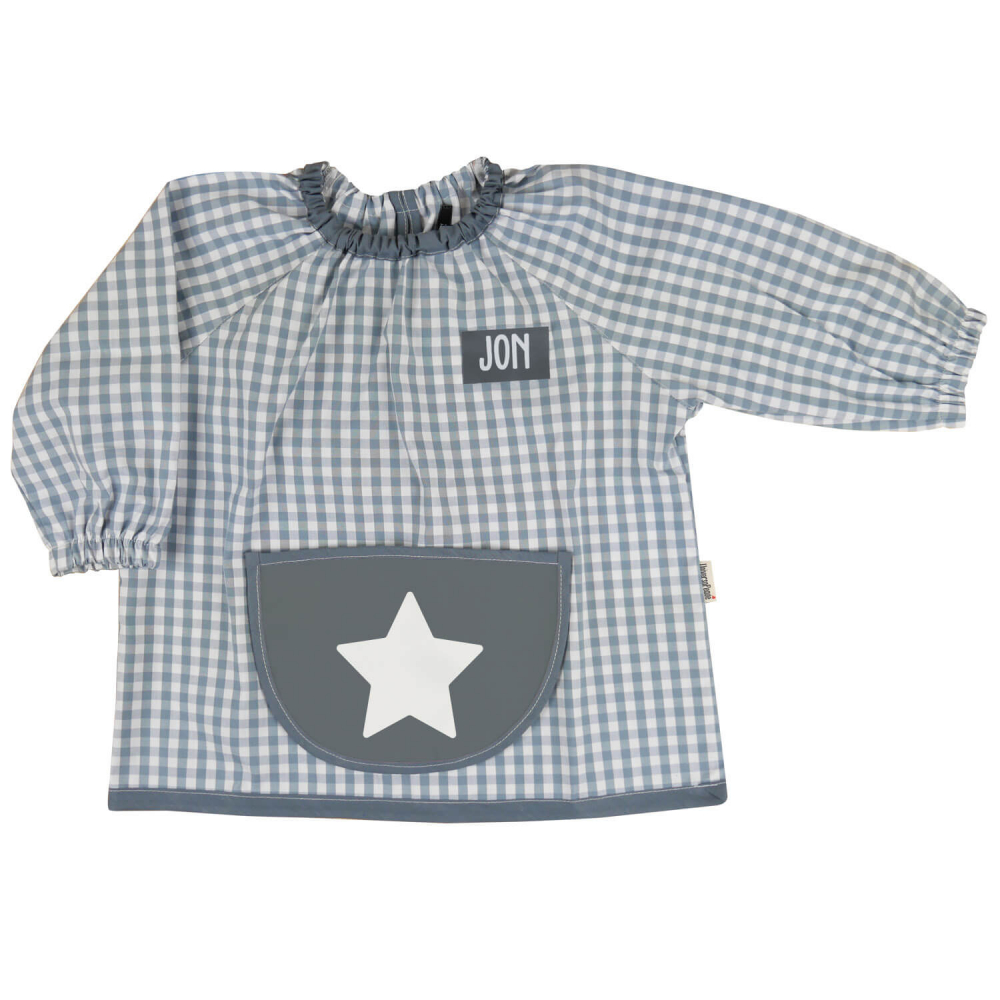 Babi Bata Escolar Personalizada Gris