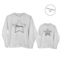 sudaderas con glitter plata