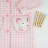 Babi con Botones y Bolsillo rosa claro