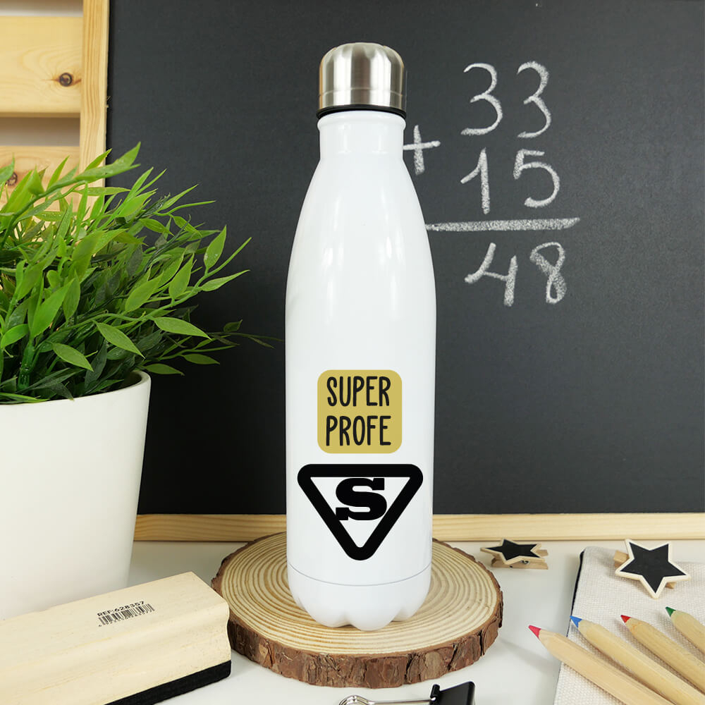 Botella Acero Personalizada Profe Regalos originales para maestros