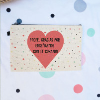 neceser corazón para profes