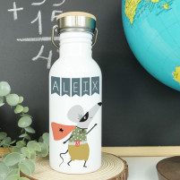 botella de acero raton