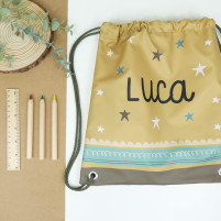 mochila mostaza