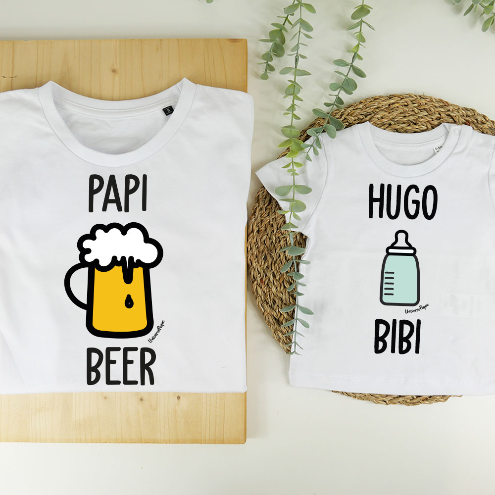 Camisetas Personalizadas Iguales | Regalo original Padres Hijos