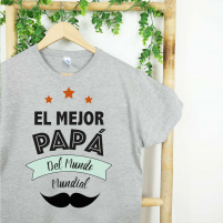 camiseta personalizada el mejor papa