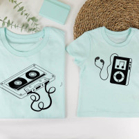 camisetas menta casete ipod