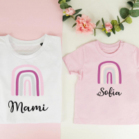 Camiseta Personalizada Familiar Arco Iris Camisetas Iguales