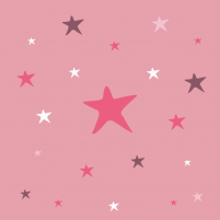 colección estrellas rosa para el cole o guardería