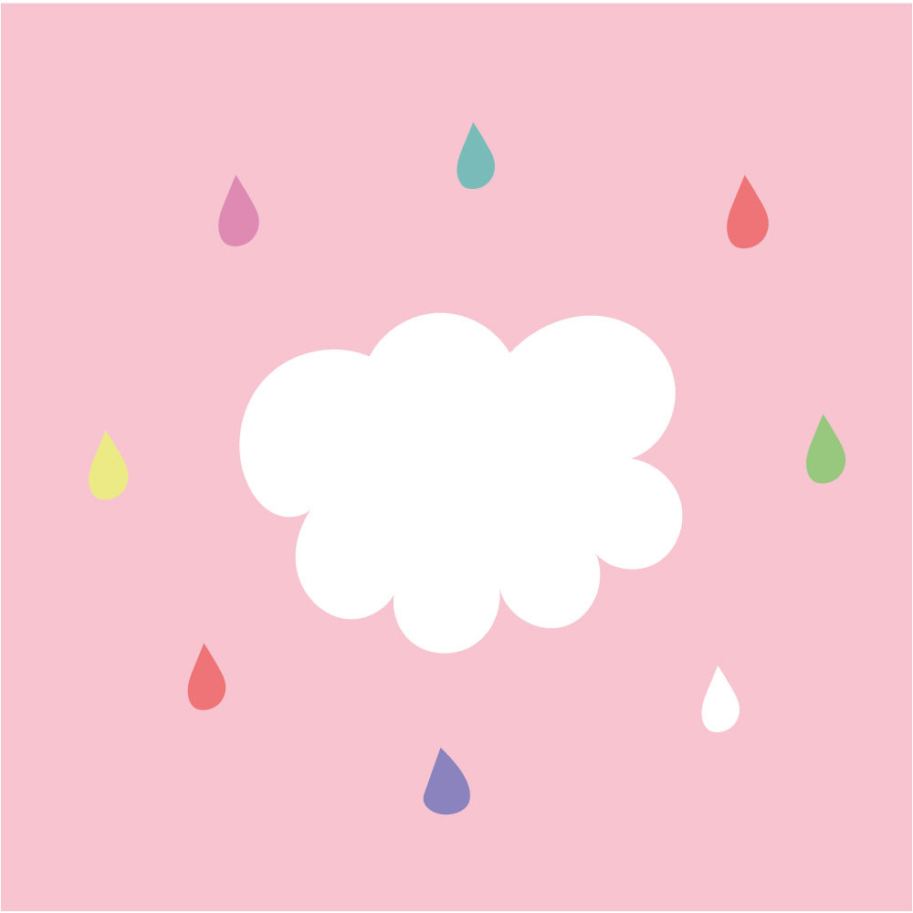 bolsillo rosa nube