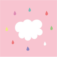 bolsillo rosa nube