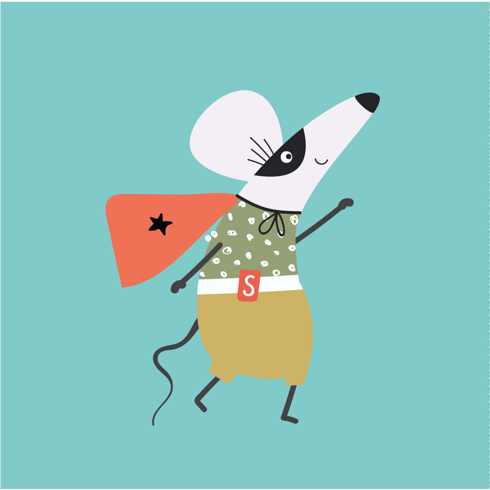 diseño ratón héroe