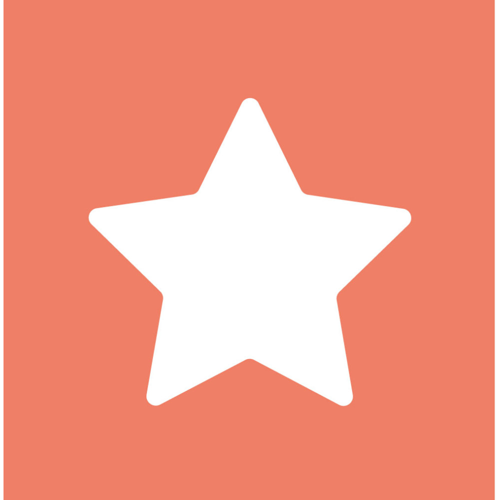 bolsillo naranja estrella