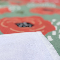 reverso toalla estampada