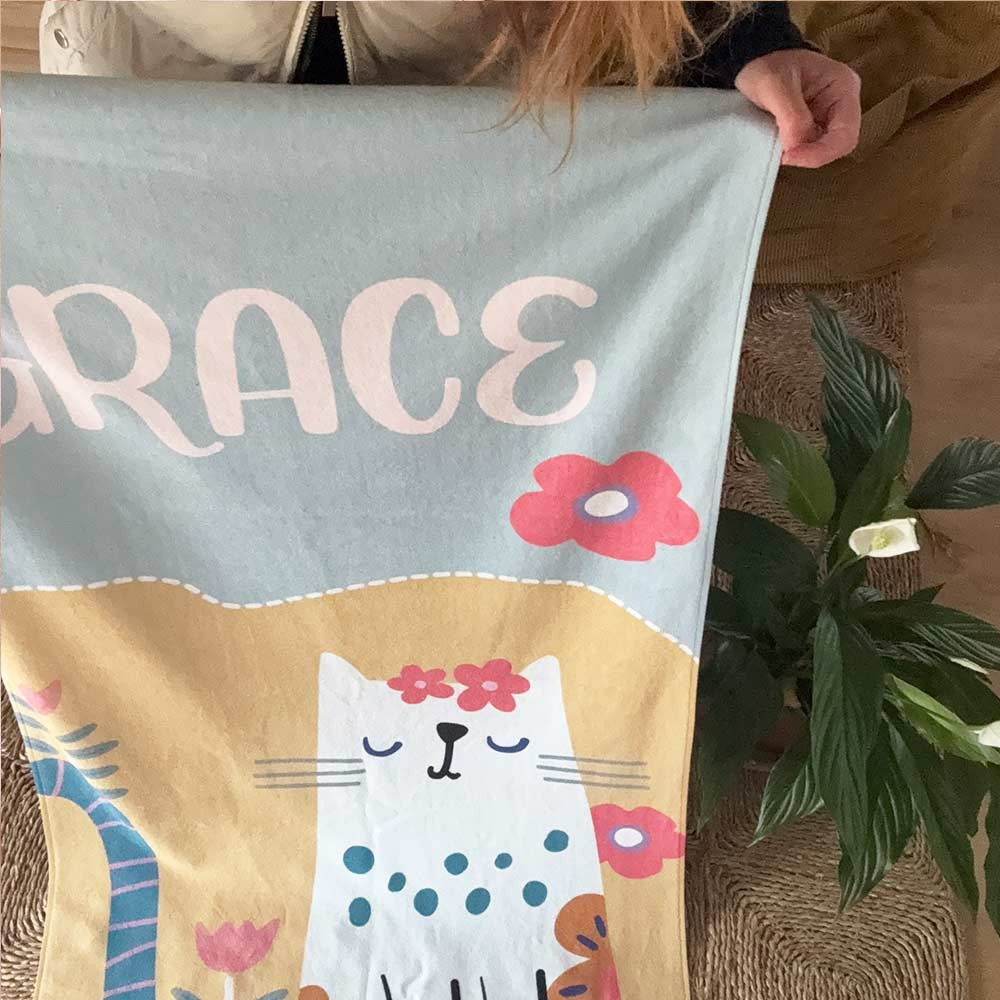 toalla para niñas cat