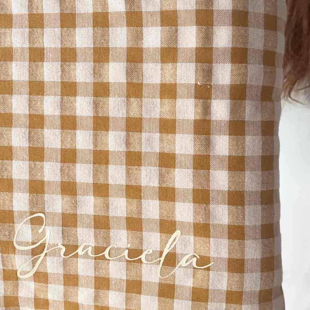 personalización funda acolchada caramelo