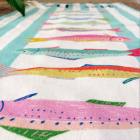 toalla sardinas colores