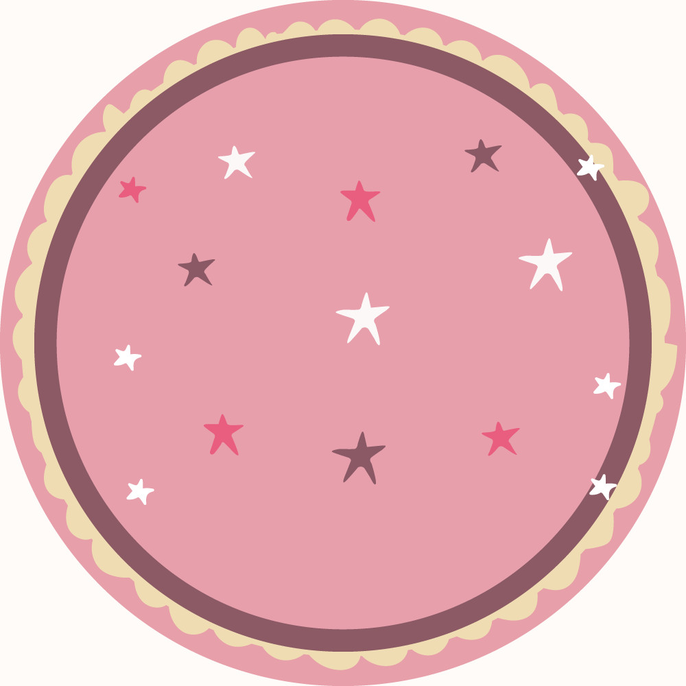 colección infantil estrellas rosa para el cole