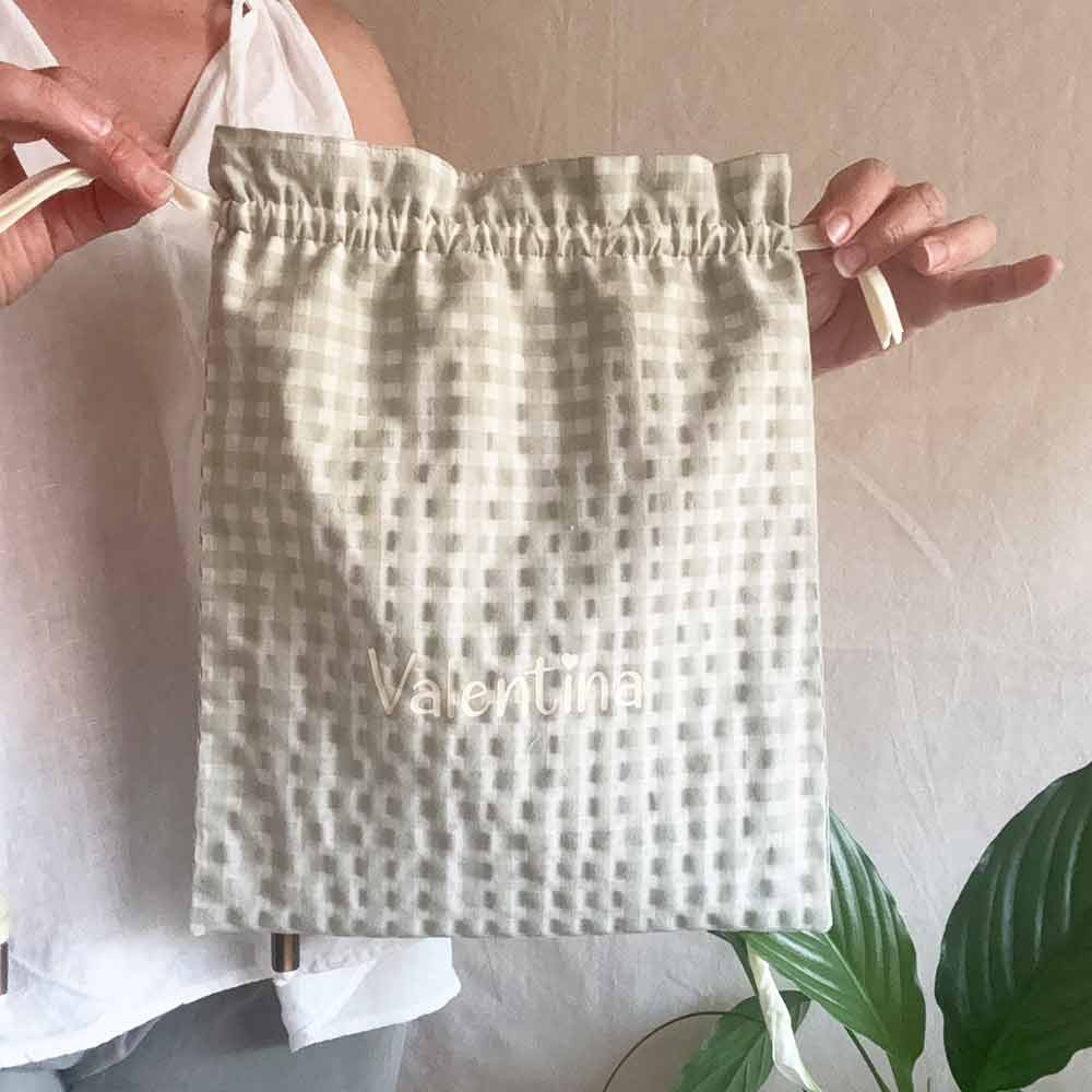 bolsa vihy menta con posibilidad de personalizarla
