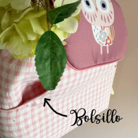 mochila vichy bolsillo