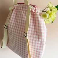 mochila vichy reverso