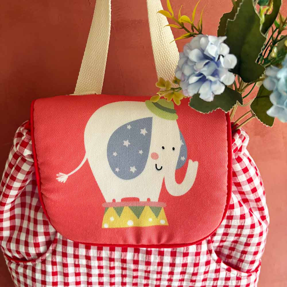 mochila vichy roja solapa